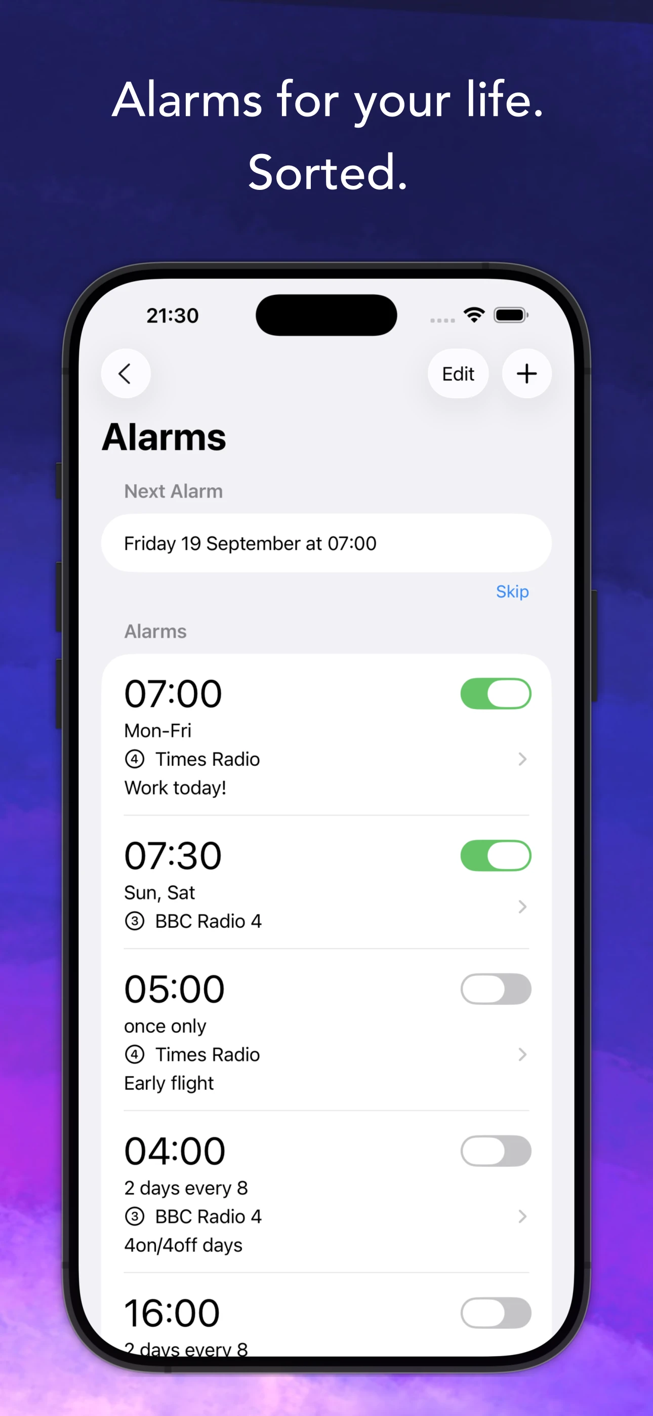 Alarms